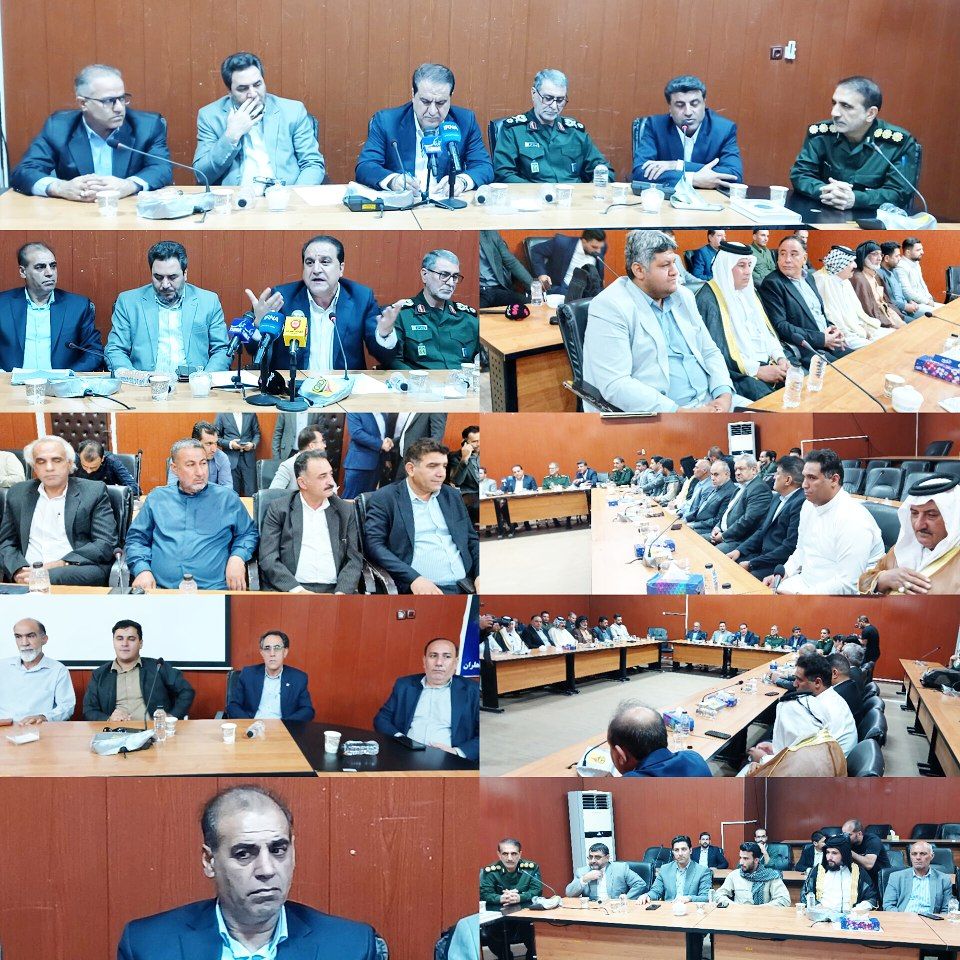 دکتر کرمی، استاندار ایلام، در جلسه مشترک با شیوخ، بزرگان و معتمدین بخش‌های دشت عباس و موسیان