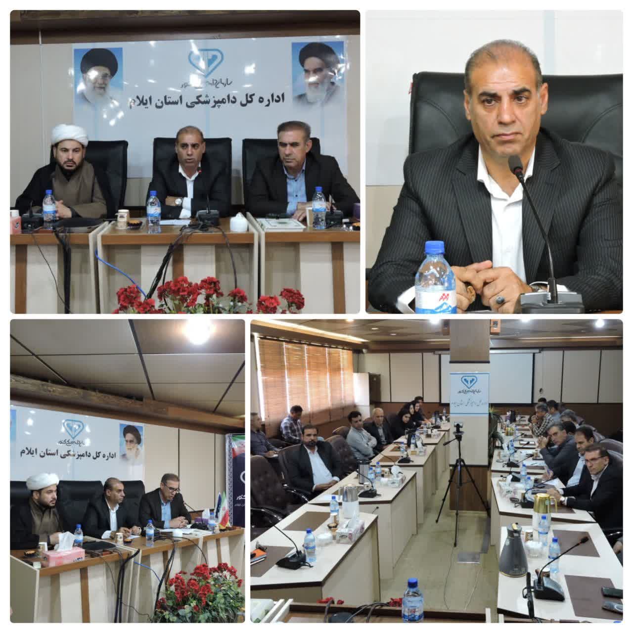 رئیس مجمع نمایندگان ایلام در دیدار با مدیر کل و کارکنان دامپزشکی استان: خدمات دامپزشکی ضامن امنیت غذایی و معیشت روستاییان است