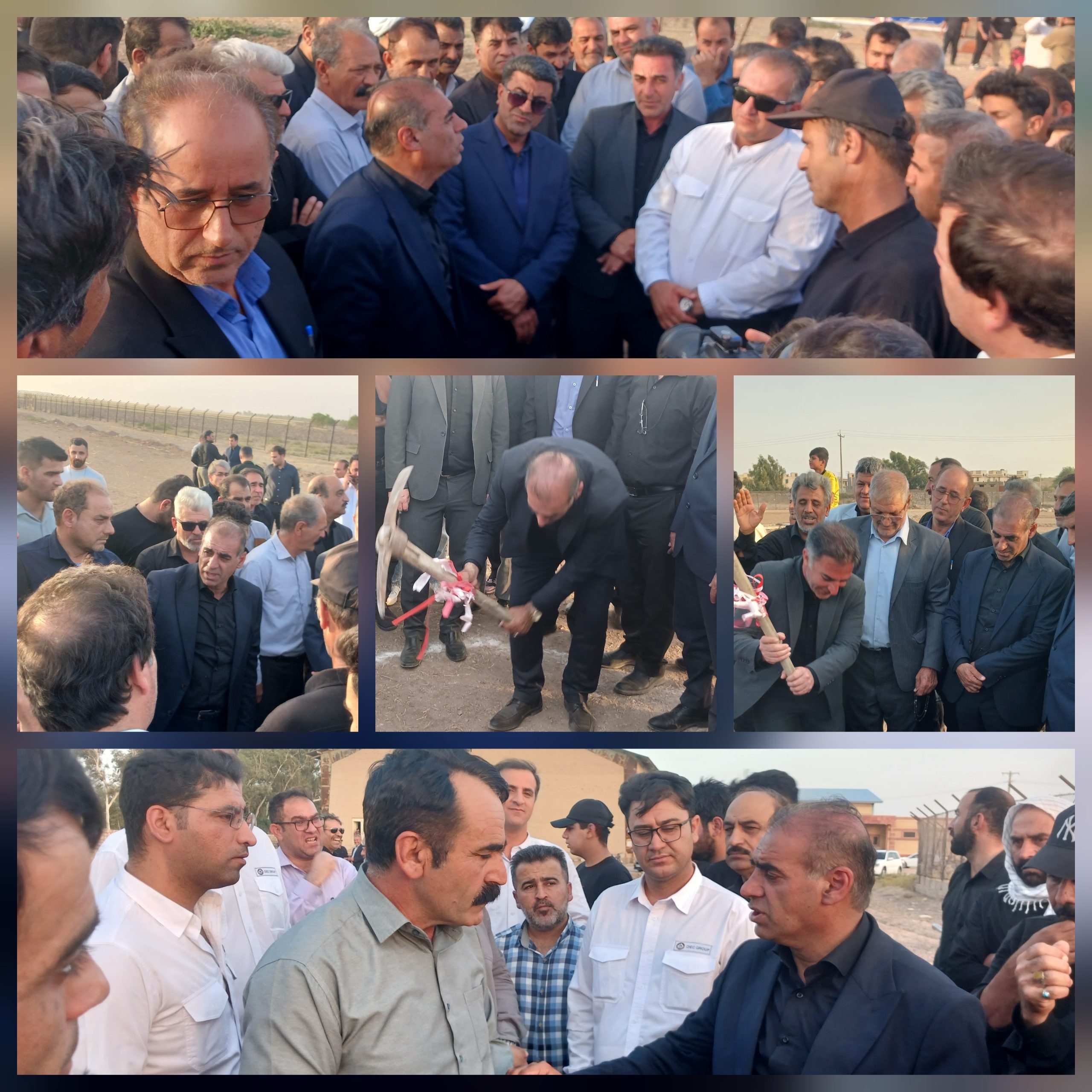آیین کلنگزنی زمین چمن ورزشی موسیان با حضور مسئولین و جوانان ورزشدوست برگزار شد